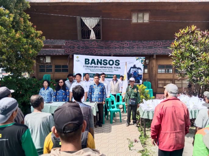 DPC AKPERSI Kabupaten Toba menghadiri Bakti Sosial yang diselenggarakan BPC HIPMI Toba