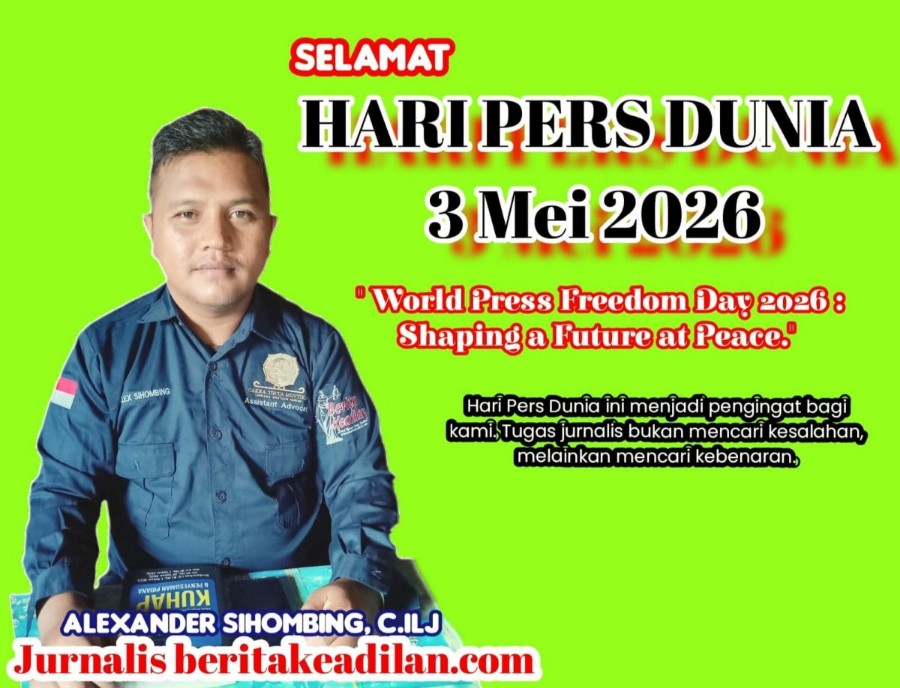 Alexander Sihombing,C.ILJ Jurnalis beritakeadilan.com Wilayah Toba, Samosir, Tapanuli Utara dan menjabat di Divisi Hukum DPC AKPERSI Kabupaten Toba