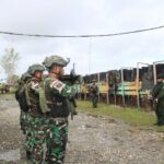 Wapangkoops TNI Habema Tinjau Kesiapsiagaan Prajurit di Pos Kotis Dekai ‎