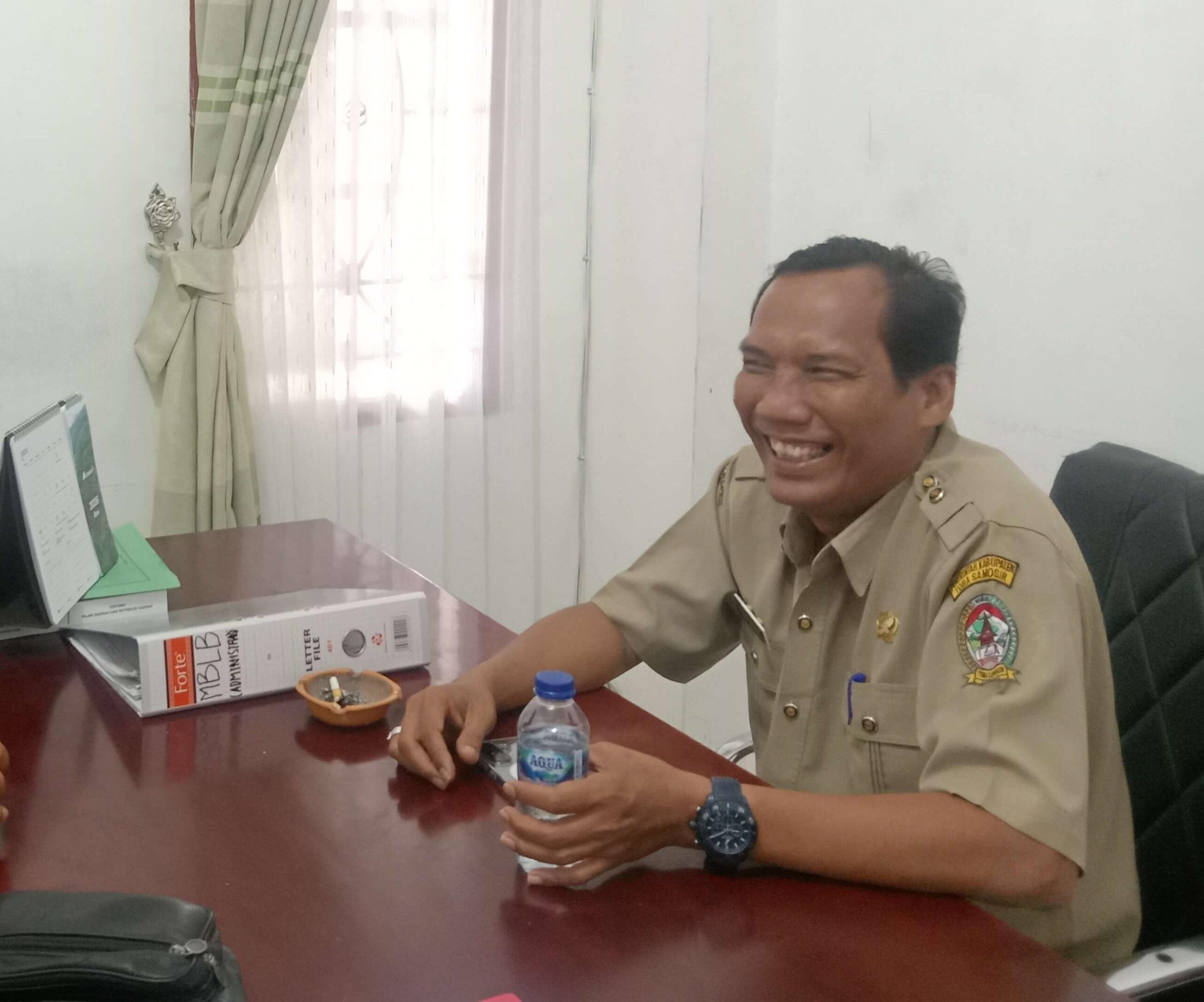 Photo : Kabid Dinas Pendapatan Kabupaten Toba, Rudy Manik