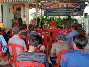 Penyuluhan Tagana dan Pencegahan Stunting Jadi Fokus Sasaran Non Fisik TMMD Ke-128 Kodim 0507/Bekasi, Warga Jatirangga Antusias Mengikuti Kegiatan