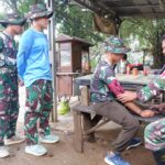 Jaga Kondisi Tetap Prima di Akhir Penugasan, Tim Kesehatan Polkes Bekasi Periksa Kesehatan Personel Satgas TMMD Ke-128
