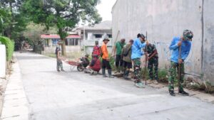 Jalan Simin Gaer Kini Mulus, Warga Jatirangga Rasakan Manfaat Nyata TMMD Ke-128 Kodim 0507/Bekasi