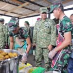 Wapang TNI Dampingi Menhan RI Tinjau Yonif TP 808/Mbaham Matta di Papua Barat