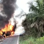 Kecelakaan Maut Musi Rawas Bakar Bus ALS Tangki