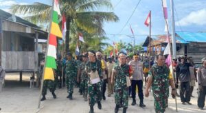 Tim Wasev TMMD ke-128 dari PJO TMMD Tinjau Langsung Sasaran di Kampung Keakwa