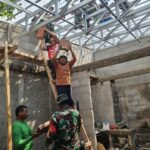 Progres Rutilahu TMMD Ke-128 Kodim 0507/Bekasi Terus Dikebut, Satgas Fokus Pemasangan Hebel dan Genteng