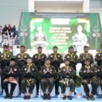 Danrem 051/Wijayakarta Nugroho Imam Santoso Hadiri Penyematan Sabuk Hitam Kehormatan PSM Kodam Jaya