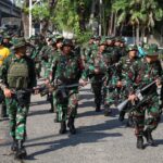 Kodim 0502/JU Gelar PSJM Hanmars 10 KM Tingkatkan Ketahanan Fisik Prajurit