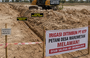 PT NTP Timbun Irigasi, Petani Waruwetan Melawan