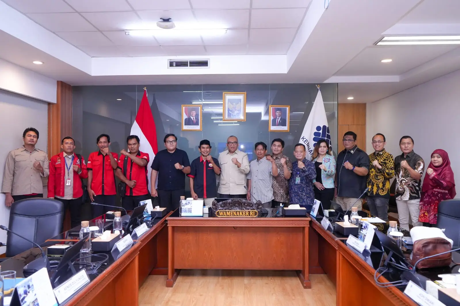 audiensi bersama Konfederasi Serikat Nusantara (KSN) di Jakarta, Kamis (18/6/2026)