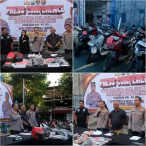 Kejahatan Jalanan Masih Tinggi, Polrestabes Surabaya Ungkap 163 Kasus 3C dan Amankan 192 Tersangka