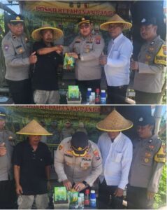 Polsek Kenjeran Salurkan Bibit dan Pupuk ke Poktan Nandur Makmur untuk Dukung Ketahanan Pangan Nasional
