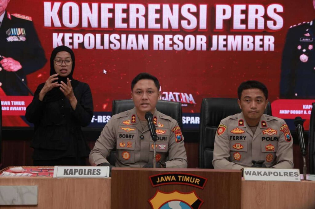 Sebulan Polres Jember Bongkar 24 Kasus dan Amankan 30 Tersangka