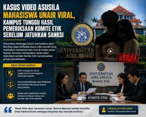 Kasus Video Asusila Mahasiswa Unair Viral, Kampus Tunggu Hasil Pemeriksaan Komite Etik Sebelum Jatuhkan Sanksi