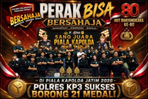 Atlet Karate Binaan Polres Tanjung Perak Borong 21 Medali di Kejuaraan Kapolda Jatim Cup 2026