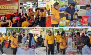 Polres Pelabuhan Tanjung Perak Semarakkan Hari Bhayangkara ke-80 dengan Bakti Kesehatan, Bazar Murah dan Lomba Kebersamaan