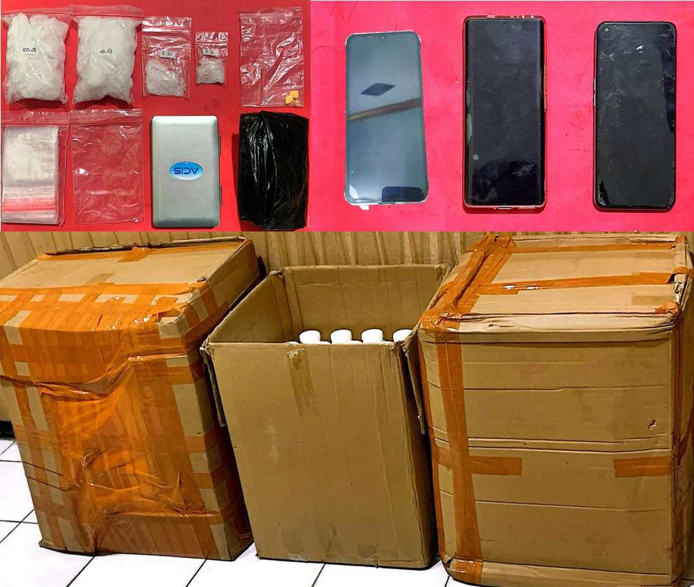 Foto: Barang bukti yang diamankan polres Nganjuk dari tersangka 