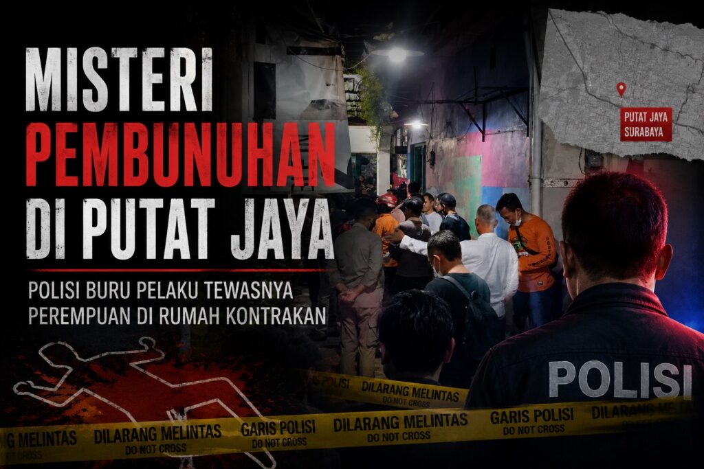 Misteri Pembunuhan Wanita di Rumah Kontrakan Putat Jaya, Polisi Buru Pelaku