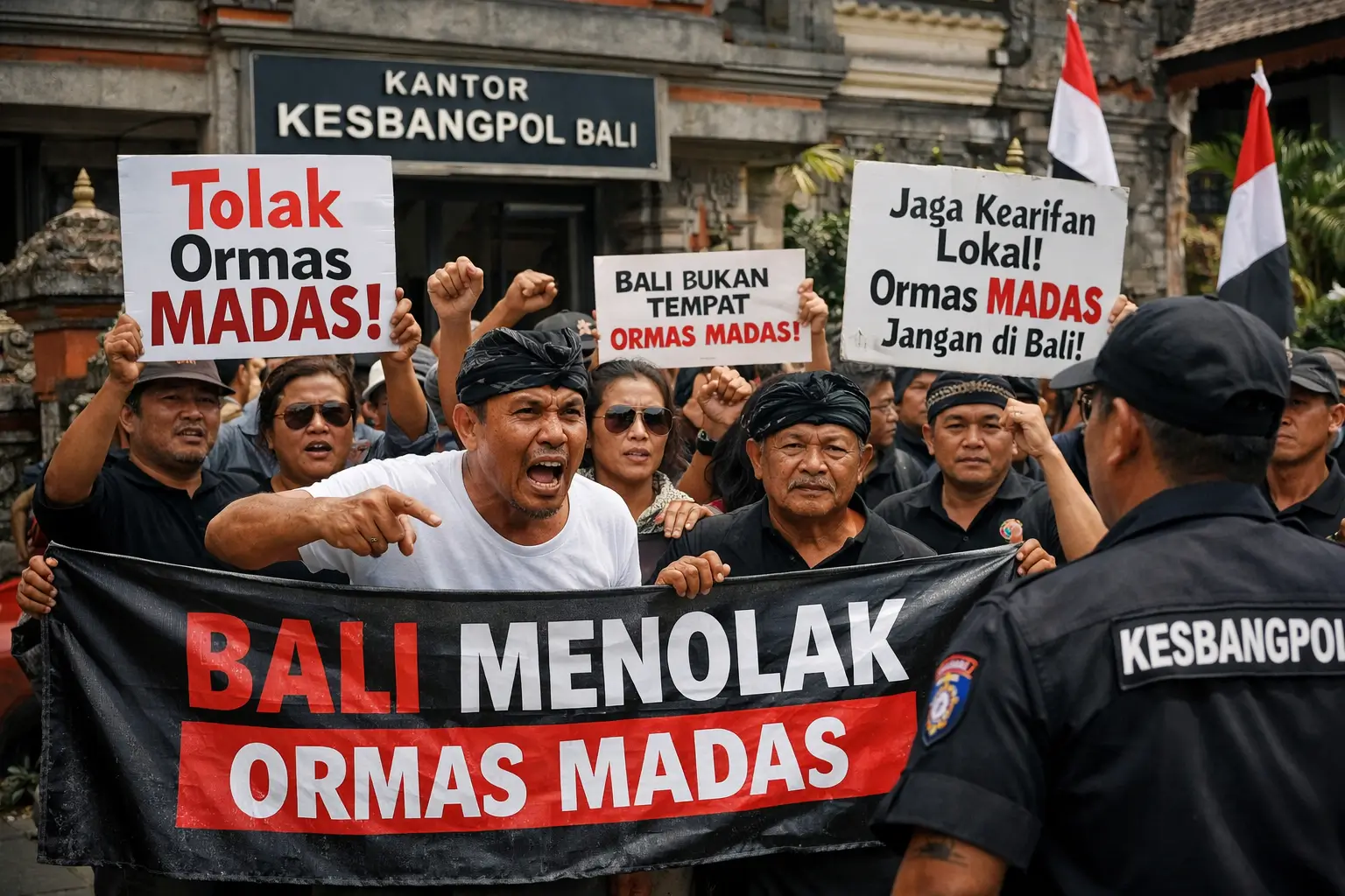 Foto Ilustrasi Penolakan Ormas Madas Nusantara