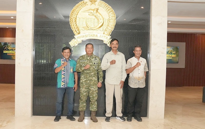 Foto: Danrem Kohir Perkuat Sinergi dengan Insan Pers