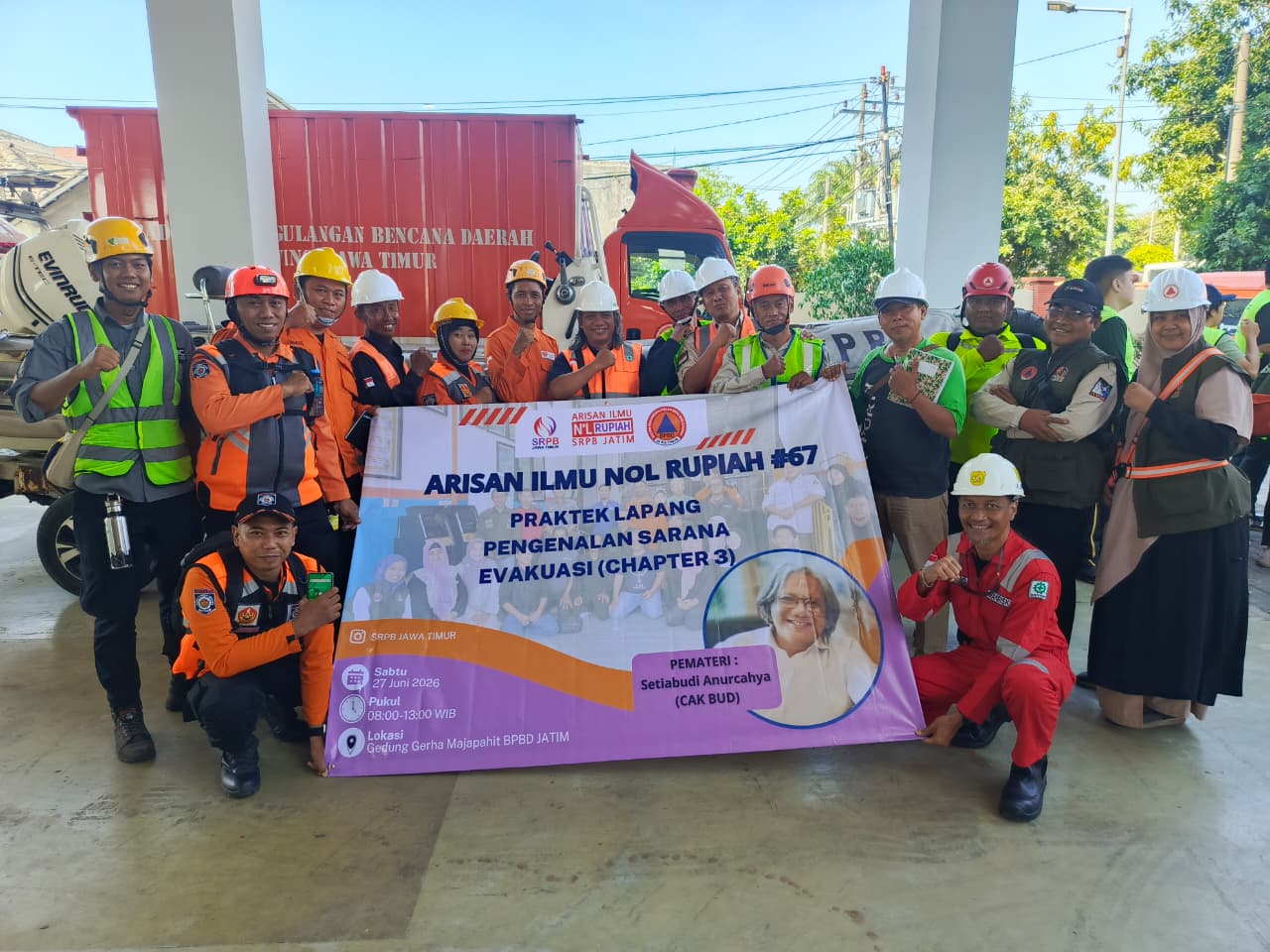 16 Relawan Lulus Seleksi 20 Bulan, Siap Perkuat Tim Sarana Evakuasi BPBD Jawa Timur