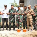 Kasrem 051/Wijayakarta Tinjau Langsung Peletakan Batu Pertama Jembatan Merah Putih di Pebayuran