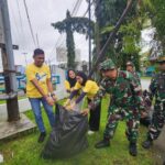 Semangat Gotong Royong, Kodim 1710/Mimika Bersihkan Lingkungan Bersama Masyarakat