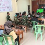 Danramil Cibarusah Gelar Nobar Piala Dunia 2026, Warga Antusias Ikuti Kuis Berhadiah Sembako