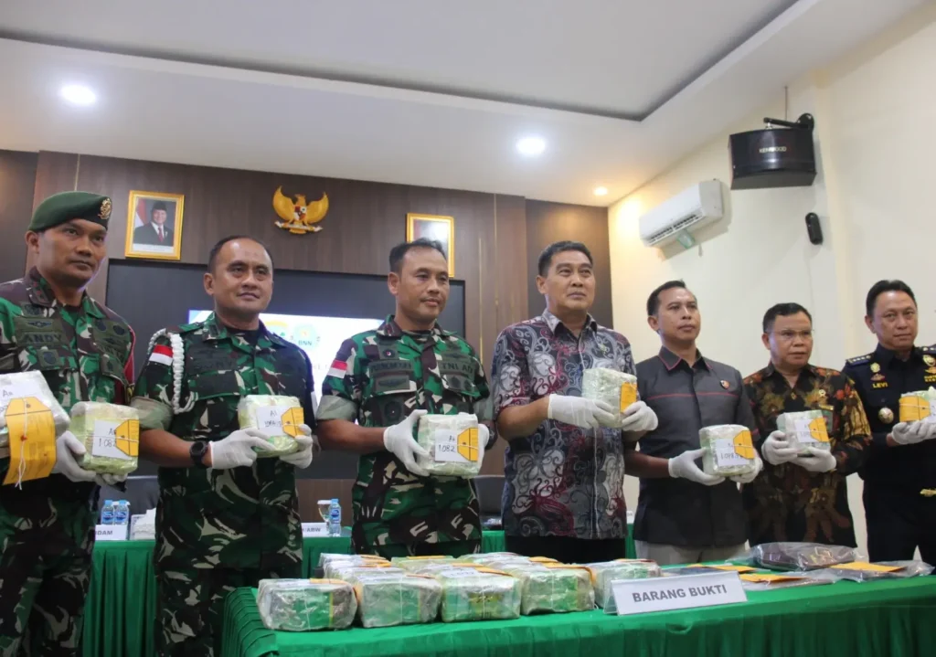 Sabu Entikong Digagalkan Satgas Pamtas Kostrad
