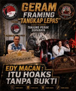 Bantah Isu Tangkap Lepas: Edi Macan Tegaskan Kasat Narkoba Polres Tanjung Perak Difitnah, Siap Tempuh Jalur Hukum