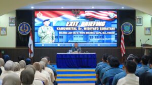 Jelang Sertijab, Karumkital Dr. Midiyato Suratani Sampaikan Exit Briefing Kepada Seluruh Personel 