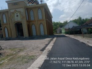 BKKD Ubah Wajah Kedungdowo, Jalan Mulus Permudah Akses Ibadah dan Pertanian