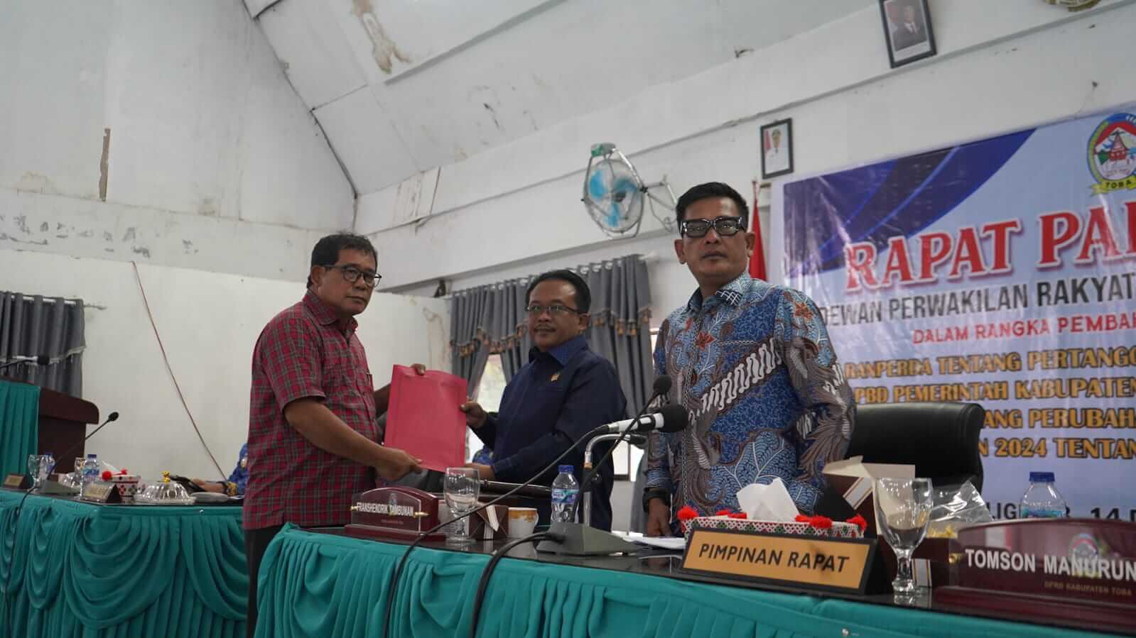 DPRD Toba Sampaikan Hasil Pembahasan Banggar APBD 2025, Soroti Optimalisasi PAD dan SILPA