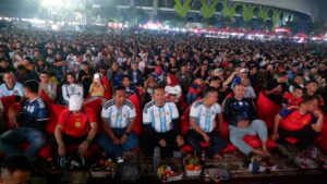 Dandim 0507/Bekasi Bersama Forkopimda Kota Bekasi Nobar Final Piala Dunia, Perkuat Sinergitas dan Dongkrak Ekonomi UMKM