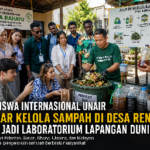 Mahasiswa Internasional UNAIR Belajar Kelola Sampah di Desa Rengel, Tuban Jadi Laboratorium Lapangan Dunia
