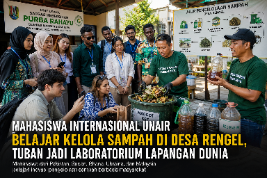 Mahasiswa Internasional UNAIR Belajar Kelola Sampah di Desa Rengel, Tuban Jadi Laboratorium Lapangan Dunia.(Gambar ilustrasi)