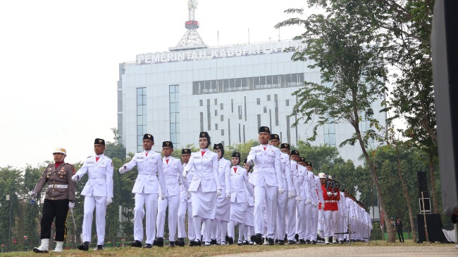 Dari Parade hingga Formasi Paskibraka, Semangat Kemerdekaan Menggema di Bojonegoro(ist)