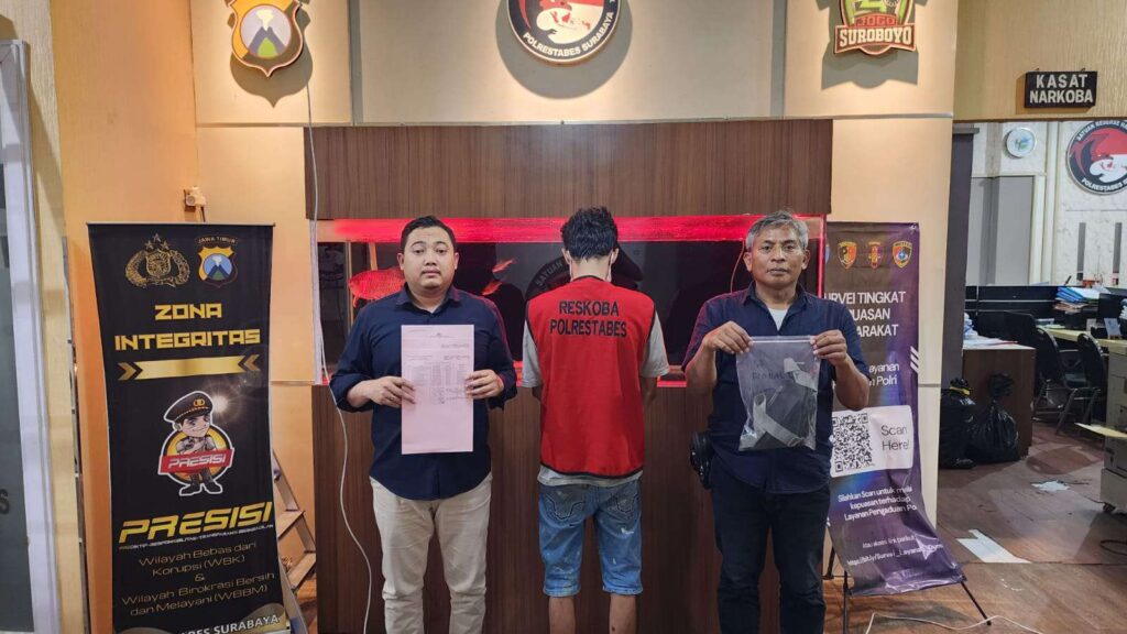 Residivis Kambuhan! Satresnarkoba Polrestabes Surabaya Ringkus Pengedar Sabu di Rangkah, 14 Poket Siap Edar Disita