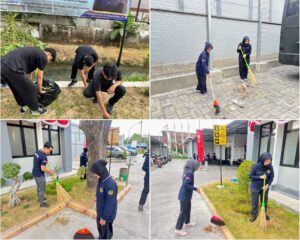 Sambut HUT Ke-81 RI, Rutan Kelas I Surabaya Gelar Kerja Bakti Massal Libatkan Ratusan Warga Binaan