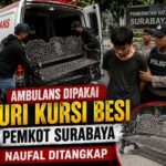 Ambulans Dipakai Curi Kursi Besi Pemkot Surabaya, Naufal Ditangkap