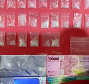 Polres Pelabuhan Tanjung Perak Ungkap Peredaran Sabu, 28 Poket Seberat 15,4 Gram Disita