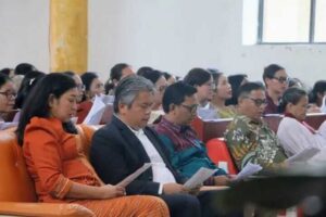 Hadiri Pesta Gotilon, Wakil Bupati Tapanuli Utara Sosialisasikan Perlinsos dan TAPASADA ACADEMY