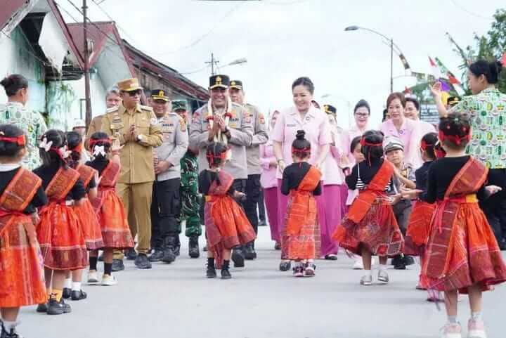 Kapolda Sumut Hadiri Revitalisasi TK Kemala Bhayangkari 11 Tarutung
