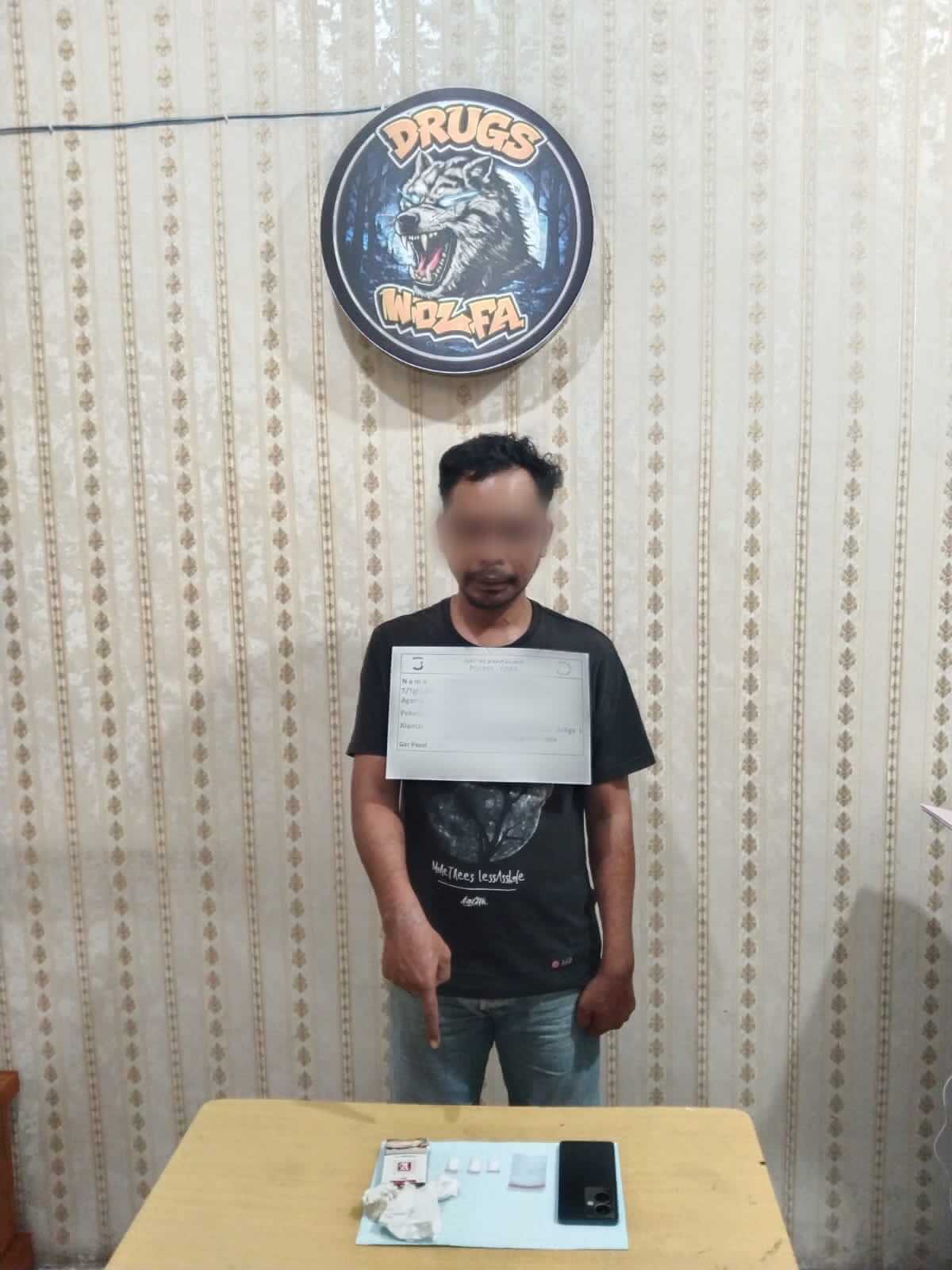 Residivis Sabu Dibekuk di Balige, Polisi Sita 1,28 Gram