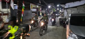 Patroli Malam Sinergis, Koramil 01/Kranji dan Aparat Keamanan Pastikan Wilayah Tetap Kondusif