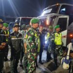 Ciptakan Suasana Aman dan Nyaman, Koramil 03/Teluk Pucung Bersinergi Laksanakan Patroli Malam Hari