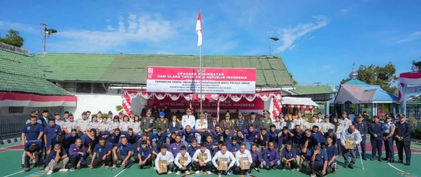 HUT ke-81 RI, 322 Warga Binaan Rutan Balige Terima Remisi, 3 Orang Langsung Bebas