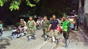 Jaga Wilayah Tetap Kondusif, Koramil 01/Kranji Gencarkan Patroli Malam