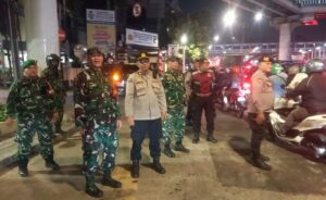 Koramil 02/Matraman Gelar Patroli/Siskamling Bersama Komduk Jaga Kamtibmas